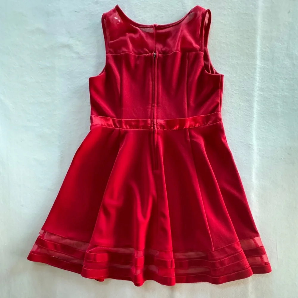 Calvin Klein Formal Dress Youth Girls Red (12.5)